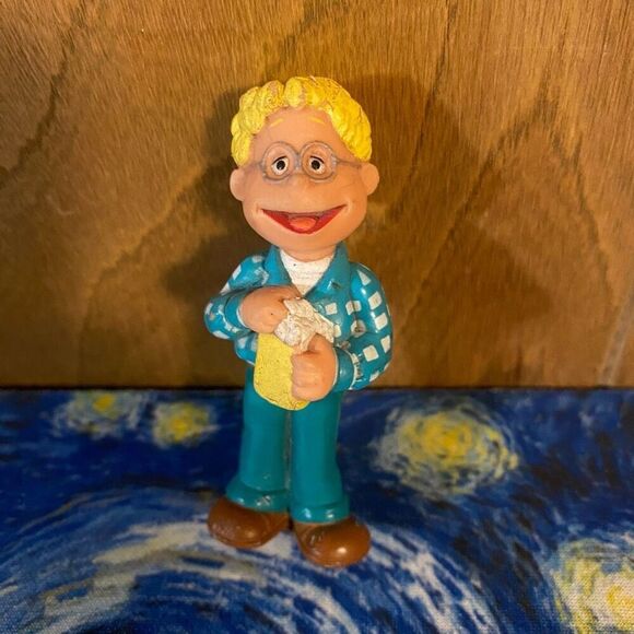 No Brand Other - PBS The Puzzle Place Ben Olafson W/ Popcorn 3" PVC Figure Fisher Price 1994